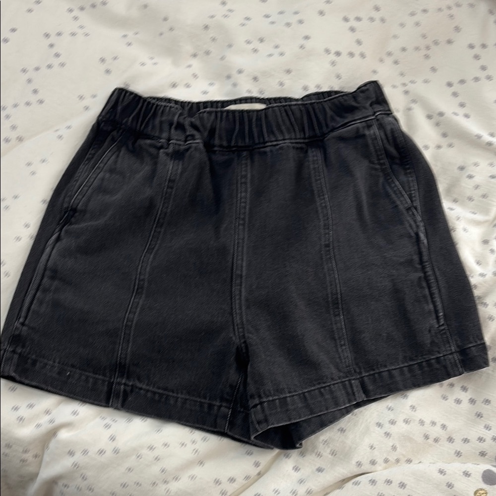Madewell Black Denim Shorts
